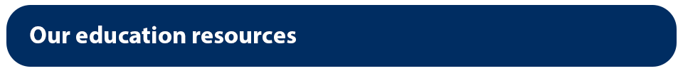 our education resources header
