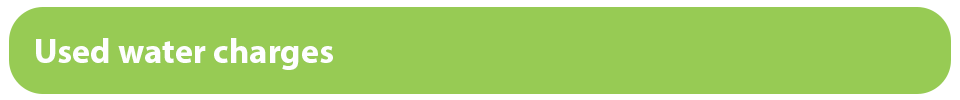 header image of used water charges